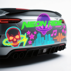 Pegamento altamente reflectante para parachoques, pegatina reflectante para coche para mejora del logotipo del cuerpo del coche - Product Image 2