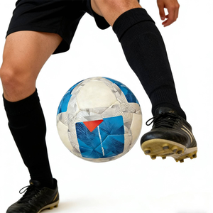 Balón de Fútbol de Cuero con Logotipo Personalizado, Termosellado, Cosido a Máquina, de PVC, Tamaño <span class=keywords><strong>5</strong></span>/4, Antideslizante, Impermeable, Duradero, para Todo Tipo de <span class=keywords><strong>Cancha</strong></span> - Product Image 5