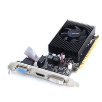 Fournisseur d'occasion Carte graphique de jeu discrète en gros GT610 710 730 740LP DDR3 SDDR3 Ventilateur de refroidissement pour ordinateur de bureau