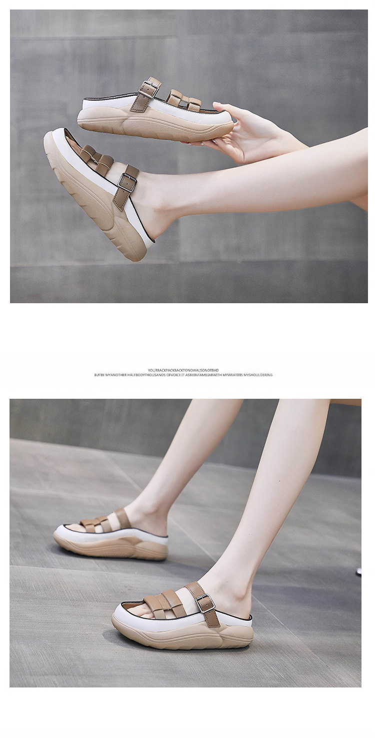 2022 Summer Low-top Sandals Women Breathable Beach Shoes Students Casual Flat Slippers