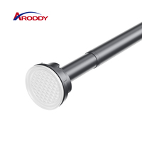 Tringle à rideau de cuisine ARODDY sur mesure, sans perçage, 28,5-39,8 pouces, tube de 28 mm d'épaisseur, tringle à rideau à tension, antirouille