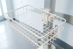 เฟอร์นิเจอร์โรงพยาบาลราคาประหยัด รถเข็นแพทย์เคลื่อนที่ พร้อมที่ยึดจอภาพเดี่ยว ที่วางกล้อง ลิ้นชัก ถาดใส่กระดาษ แท่นวางเครื่องพิมพ์ รุ่น Meden M6 - Product Image 5