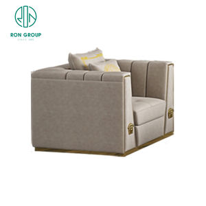 Muebles de negocios de alta gama para sala de estar, sofá de diseñador <span class=keywords><strong>italiano</strong></span>, silla de ocio de lujo, conjunto de sofá de cuero - Product Image 4