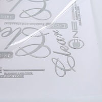 Étiquette adhésive en métal gaufré avec impression UV personnalisée, papier d'emballage A2, logo, gobelets en papier, autocollant de transfert métallique