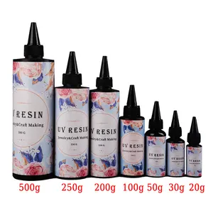 Toptan UV kür reçine 15g 30g 50g 60g 100g 200g 250g 500g 1000g takı yapma UV reçine sert DIY sanat Craft için