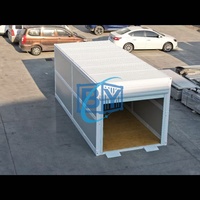 Maison conteneur mobile pliable en panneaux sandwich d'acier épaissis pour supermarché, bureau, bâtiment – Emballée pour l'emploi