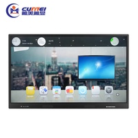Tableau blanc interactif intelligent CUMEI tout-en-un 55-98 pouces 4K LCD 20 points tactiles Android/Windows pour réunions de bureau - OEM