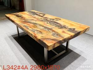 Lastre di Marmo Dorato Jacaranda Brasiliano Naturale Lucidato, Design Moderno Impermeabile per Bagno, Villa, Appartamento, Garanzia di 1 Anno - Product Image 6