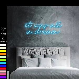 네온 사인 사용자 정의 RGB Led 스트립 야간 조명 풍경 조명 장식 게임 침실 실리콘 튜브 그것은 모두 꿈이었다 - Product Image 1