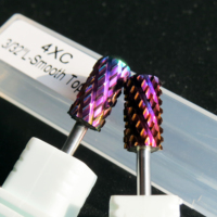 Prix de gros – Outils professionnels de qualité supérieure pour perceuse à ongles, forets en carbure de tungstène violet 3/32 " 4XC 5XC résistants