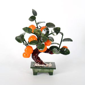 Árbol de Dinero de Cristal Tallado en Forma de Fruta con Base de Jade, Piedra Natural al por Mayor para Decoración del Hogar - Product Image 2