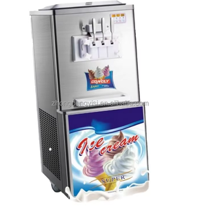Machine à glaces et yaourts molleurs à trois saveurs, sur pied, certifiée CE, pour usage commercial, prix spécial - Product Image 1