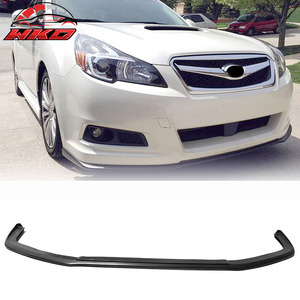 Compatible con Subaru Legacy Sedan 4DR 2010-2012, Estilo V-Limited, Labio de Parachoques Delantero Sin Pintar, Negro - Product Image 1