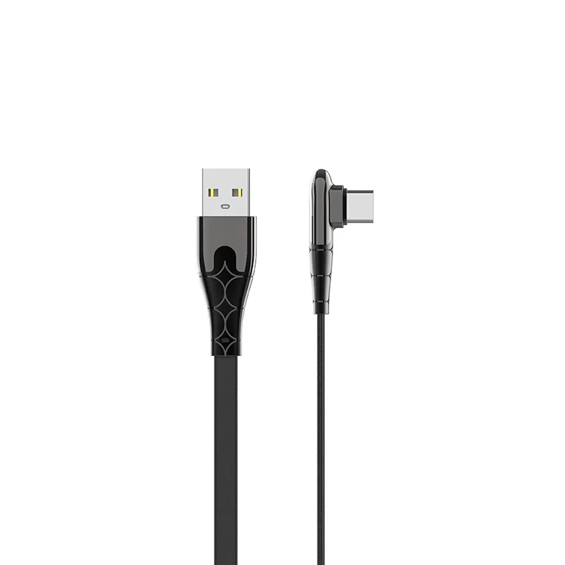LDNIO LS581 Hot New Trend Type c PD Quick Charging Cable USB C 90 Degree L shape Right Angle Cable for Smart Phone Game Charge
