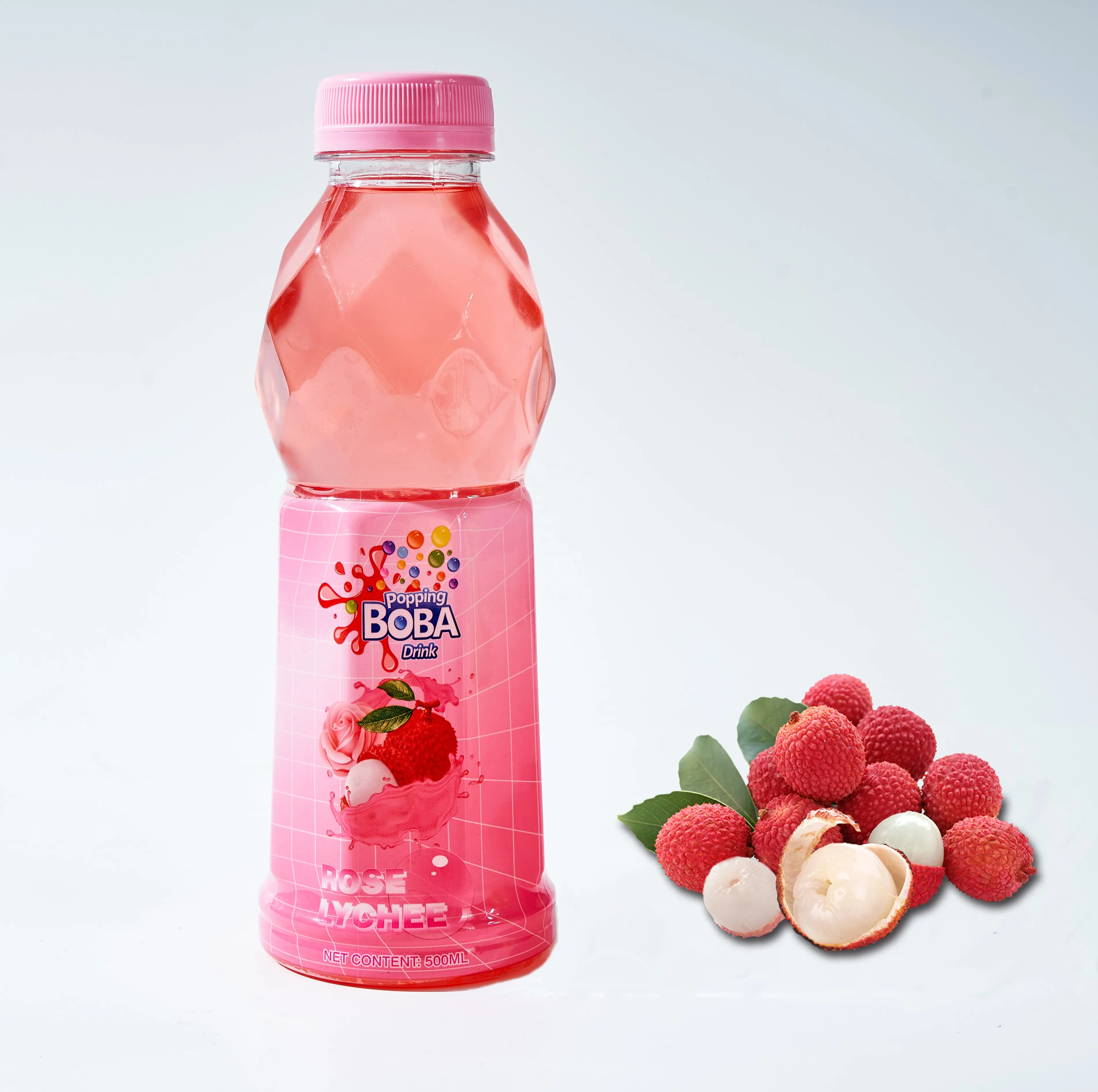 500ml Usine de gros OEM Popping boba avec jus de fruits mélangés saveur popping boba boisson