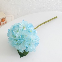 Fleurs artificielles semi-manuelles style Ins coréen à bords effilochés, hortensia, pour décoration de salon et arrangements floraux de mariage