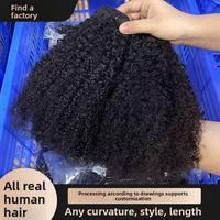Mèches de cheveux humains bouclés afro 4C double densité, 12 à 30 pouces, 100g, couleur naturelle, teintables, en stock, vente en gros