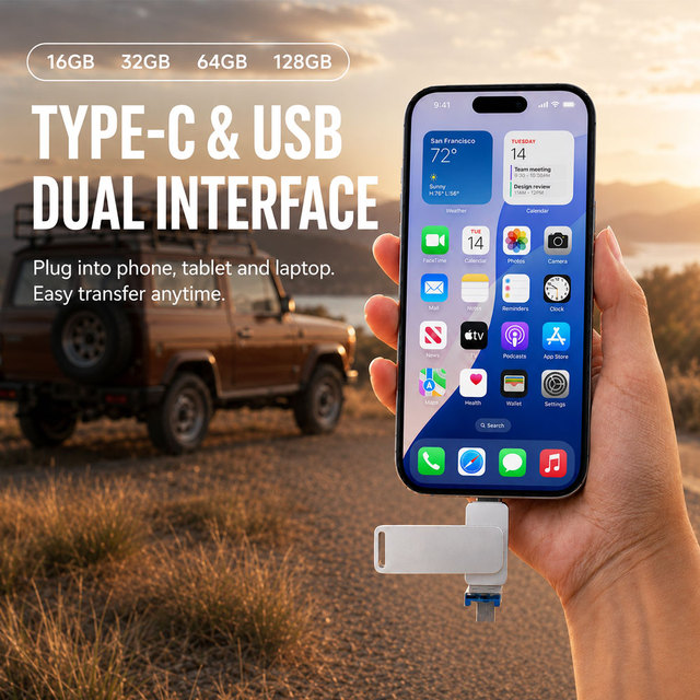 Nandstor Triple Interface OTG USB Flash Drive Factory Price 8G 16GB 64GB 128GB 512GB Custom Print Logo USB Stick for Phone
