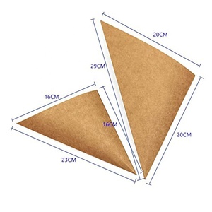 Tùy Chỉnh Sinh Thái Dùng Một Lần Takeaway Thực Phẩm Tráng Miệng Bao Bì Giấy Chủ Embllage De Crepe Conos Para Crepes Cá Nhân <span class=keywords><strong>Waffle</strong></span> <span class=keywords><strong>Cone</strong></span> - Product Image 4