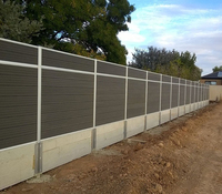 Panneaux de clôture WPC modernes co-extrudés pour l'extérieur, en composite bois-plastique, pour la décoration de jardin, maison et cour
