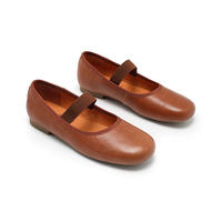 Chaussures plates Mary Jane pour femmes, dessus en peau de mouton, semelle en caoutchouc, légères et confortables, vente en gros