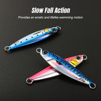 Jigging Pro Series 10g 14g 22g 25g 30g 40g Leurres de pêche en eau salée imprimés en 3D, jig métallique pour la pêche en eau salée