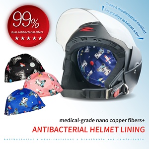 Buen Precio Xilla fácil de instalar y lavable fibra de cobre antibacteriano Invisible casco de seguridad Liner para venta al por mayor - Product Image 2