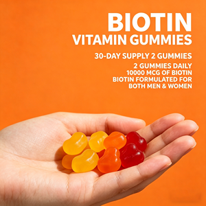 <span class=keywords><strong>Integratori</strong></span> Vitaminici Naturali a Base di Erbe con Logo Personalizzato, Gommose alla Vitamina Biotina al Gusto di Limone per Adulti - Product Image 2