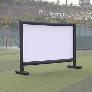 SAYOK 12.5ft Proyector inflable Pantalla <span class=keywords><strong>de</strong></span> película Proyección frontal/Pantalla <span class=keywords><strong>de</strong></span> película inflable al aire libre para fiesta con bomba <span class=keywords><strong>de</strong></span> aire - Product Image 4