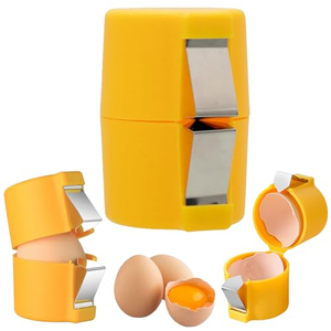 Cortador de Cáscaras de Huevo, Abridor de Huevos, Abridor de Cáscaras de Acero, Herramienta Creativa de Cocina para Huevos Cocidos o Crudos - Product Image 1