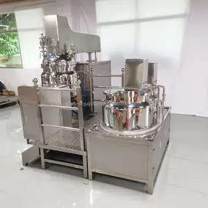 High-shear rotor homogenizing mixing Mayonnaise kettle continues vacuum mixer stainless steel homogenizers with stand