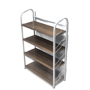 <span class=keywords><strong>Scarpiera</strong></span> Moderna Minimalista in Ferro a Più Ripiani, Armadietto Salvaspazio Ultra Sottile da Parete con <span class=keywords><strong>Dimensioni</strong></span> 64x23x90cm - Product Image 4