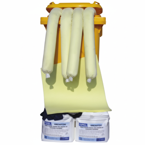 Absorbentes industriales y kits de derrames de ácido sulfúrico con ruedas Equipo químico esencial para la gestión de derrames - Product Image 1