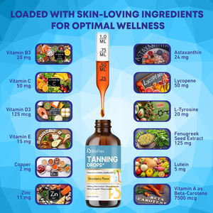 Gotas Autobronceadoras con Fórmula Personalizada OEM, Líquido <span class=keywords><strong>Oral</strong></span> para Bronceado sin Sol, Gotas Autobronceadoras para Adultos, Tono de Piel Radiante Natural - Product Image 2