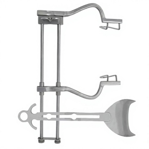 เครื่องมือผ่าตัดกระดูกและข้อแบบโค้ง ยี่ห้อ Balfour รุ่น Retractor ขนาด 12 นิ้ว (30.5 ซม.) พร้อมใบมีดด้านข้างแบบ Fenestrated ความลึก 4 นิ้ว - Product Image 1