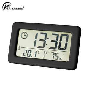 वायरलेस डिजिटल थर्मामीटर और आर्द्रता मॉनिटर प्लास्टिक से बने घर के उपयोग के लिए 10-99% रेंज इनडोर-आउटडोर तापमान घड़ी - Product Image 3