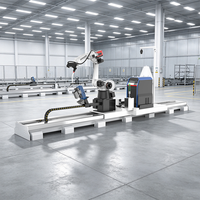 Robot de soldadura Donsin de 6 ejes, sin programación, sin necesidad de enseñanza, con cámara 3D para construcción de estructuras de acero y construcción naval.