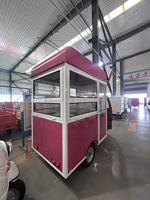 Carrito de Comida Móvil Espacioso, Triciclo Eléctrico Personalizable para Comida Callejera y Servicios de Entrega