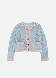 Conjunto de Ropa Infantil Personalizado para Niñas, Conjunto de Ropa de Invierno de 2 Piezas, Cárdigan con Falda Lápiz - Product Image 2