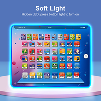 Machine d'apprentissage en anglais pour enfants, tablette en plastique ABC, écran tactile lumineux, lecture vocale, jouet éducatif précoce