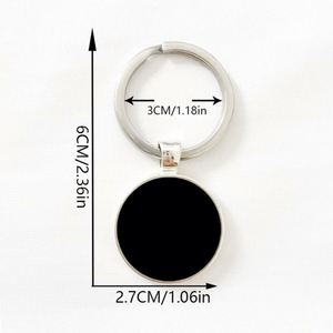 Lucky Dog Animal Pattern Rubber Ball Keychain Gift for Pool Players and Billiards Lovers - Product Image 5