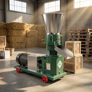 Machine à granulés multifonctionnelle pour l'alimentation animale, machine à former des granulés d'herbe et de céréales pour la transformation des aliments pour volailles et bétail - Product Image 2