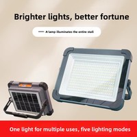 Projecteur LED solaire, lampe de secours pour le camping, batterie externe, lampe de marché nocturne, lanterne portable d'extérieur CE/RoHS