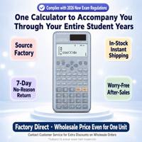 Calculatrice scientifique stationnaire fx-991ES PLUS-2 Nouvelle édition 2, affichage naturel, résolution d'équations matricielles et vectorielles, résolution d'équations différentielles, double alimentation
