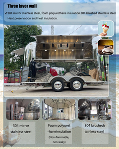 Remolque y equipo móvil de comida de China para restaurantes de aperitivos y establecimientos de cerveza con refrigerador incorporado - Product Image 3