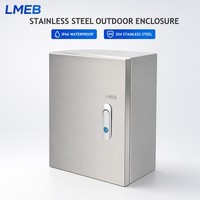 Boîte de distribution extérieure étanche en acier inoxydable ABS PC avec borne métallique et niveau de protection IP65