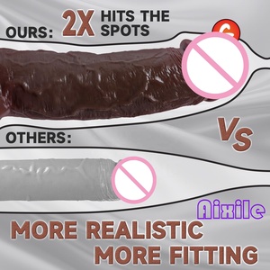Squirting Realistic Movable Foreskin Dildos Foreskin Ejaculating Toy with Strong Suction Cup Anal Dildo Sex Toys for <strong>Women</strong> Men - Product Image 3