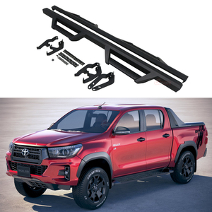 Marchepied latéral de protection sportive en acier carbone thermolaqué noir <span class=keywords><strong>Cavin</strong></span> pour Hilux Revo - Product Image 4
