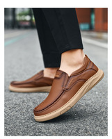 Chaussures mocassins en cuir pour hommes, chaussures décontractées, chaussures tendance pour hommes, confortables, respirantes, chaussures décontractées pour tous les jours