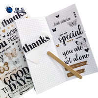 Autocollants floraux esthétiques découpés sur mesure en gros, décalcomanies transparentes en PET pour papeterie, prix d'usine OEM, approvisionnement en vrac